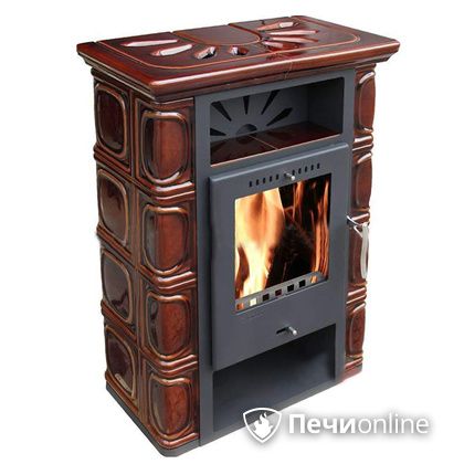 Печь-камин Thorma Borgholm Keramik TOP (черн./ TOP темнокорич.) в Бронницах